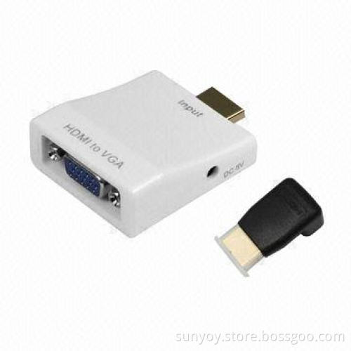 HDMI Male to VGA Female Video and Audio Adapter
